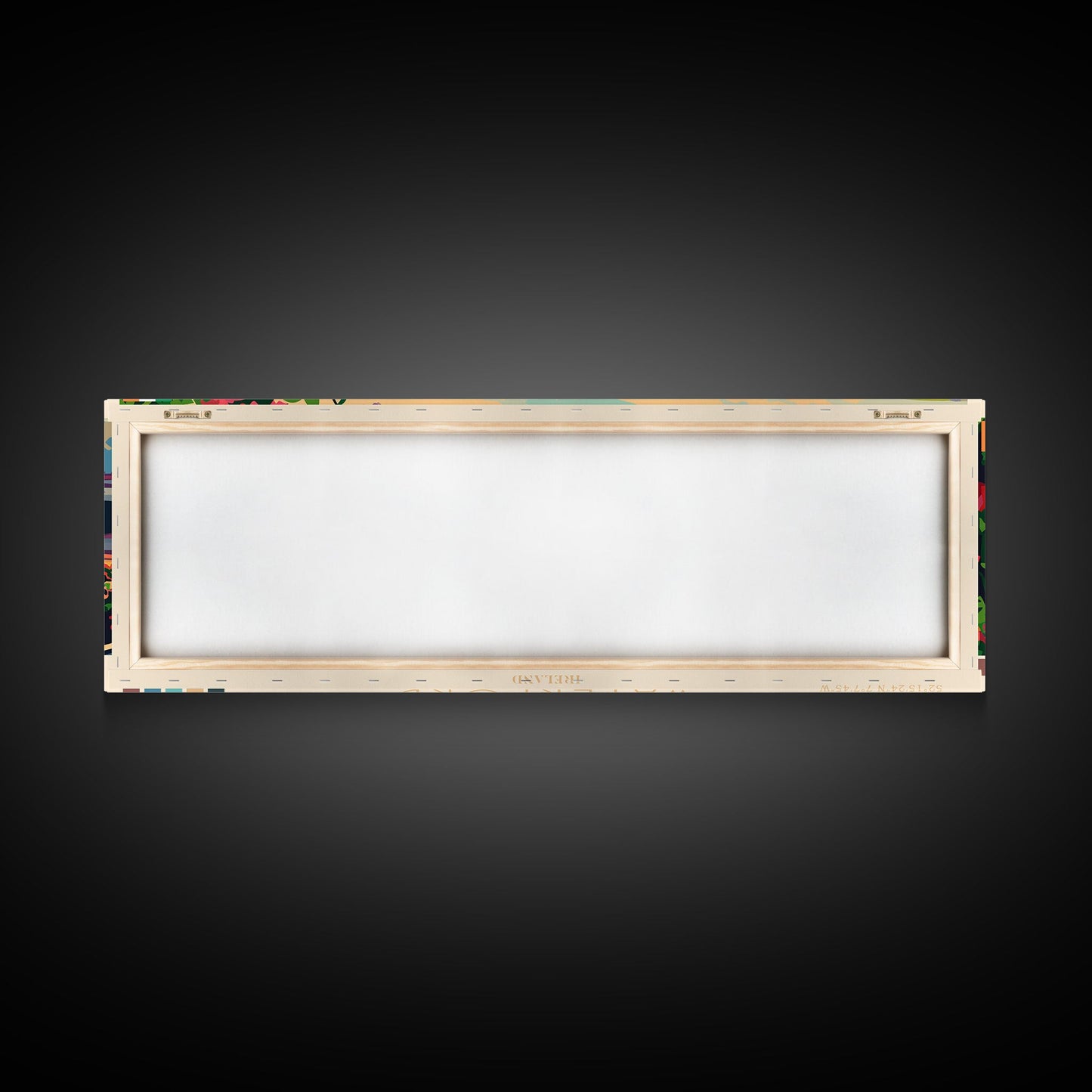 Waterford Ireland Panoramic Travel Poster, Framed Canvas Print or Metal Wall Art, Travel Art, Home Decor, Panoramic Painting, Midcentury Art