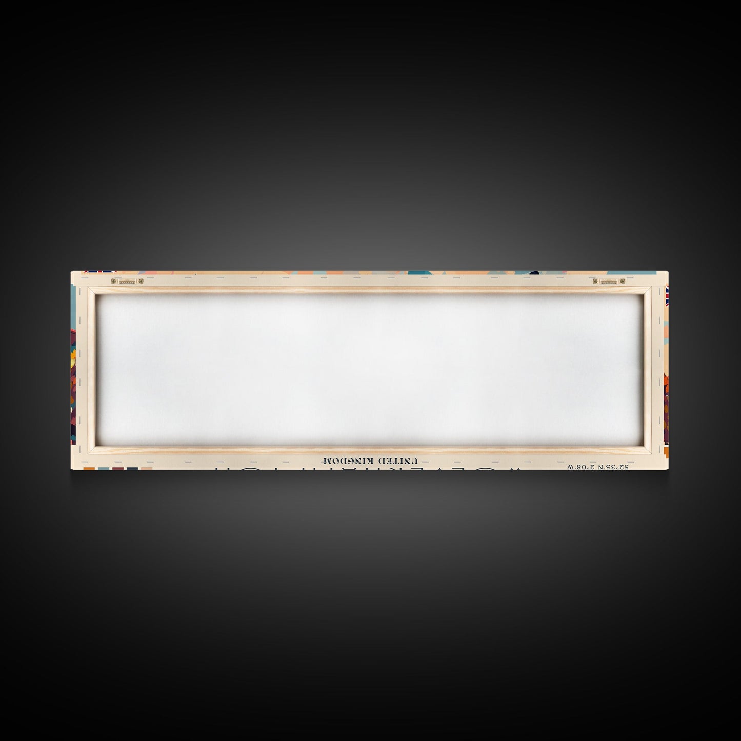 Wolverhampton United Kingdom Panoramic Travel Poster, Framed Canvas Print or Metal Wall Art, Travel Art, Home Decor, Panoramic Painting, Midcentury Art