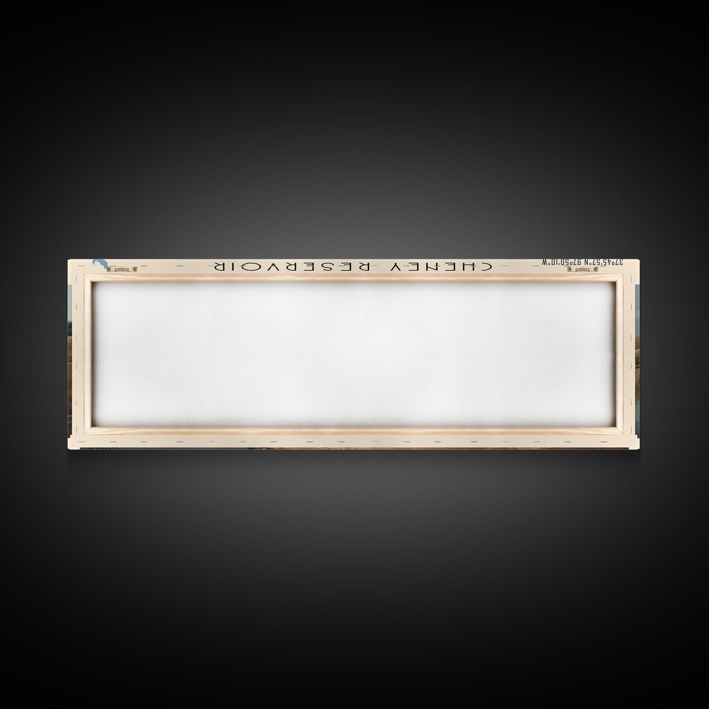 Cheney Reservoir Kansas Framed Canvas Print, Panoramic Lake House Decor, Wide Wall Art, Travel Poster, Rustic Lake Painting, Home Decor