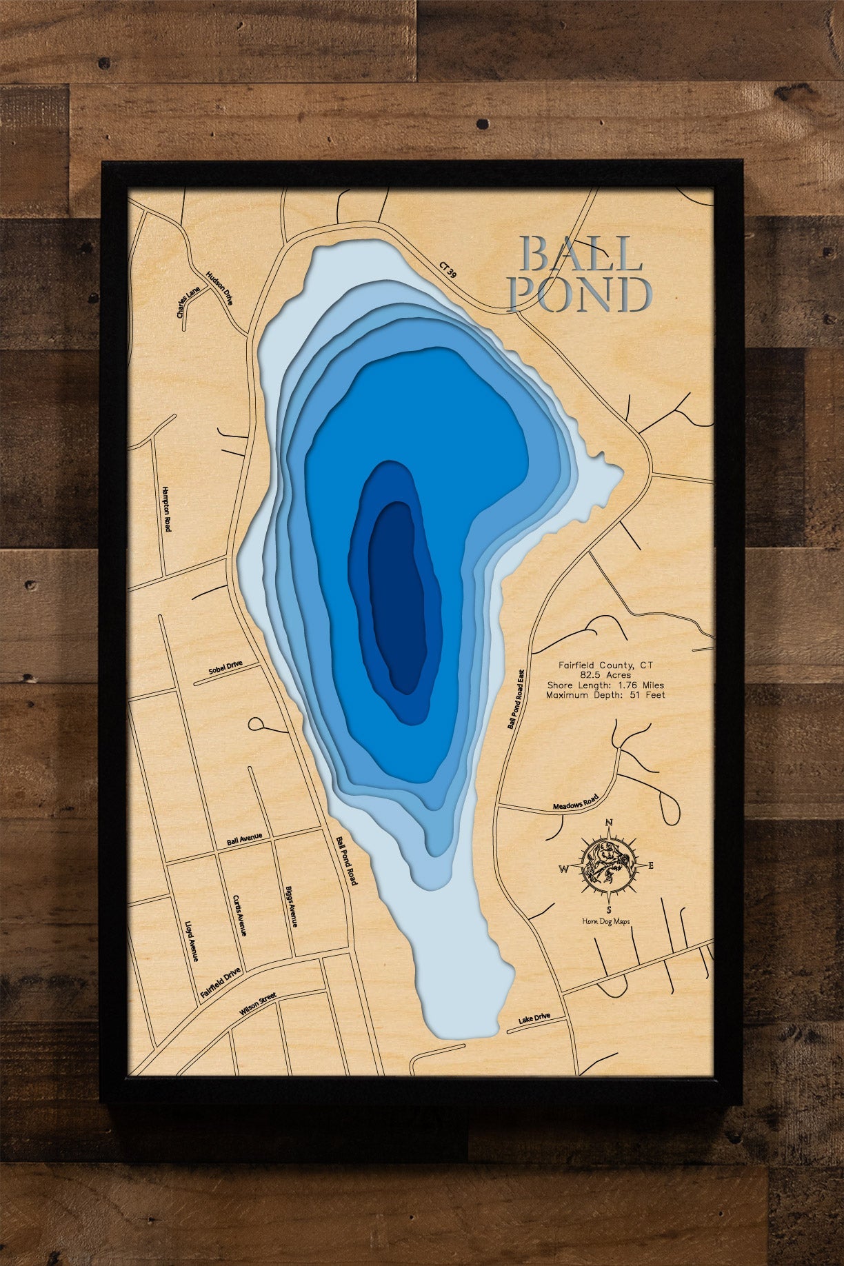 Ball Pond in Fairfield County, Connecticut