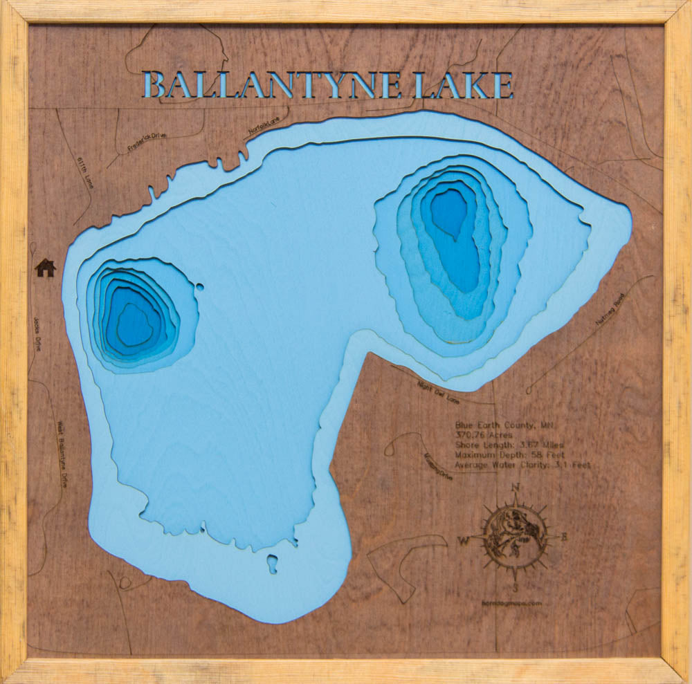 Ballantyne Lake in Blue Earth County, Minnesota
