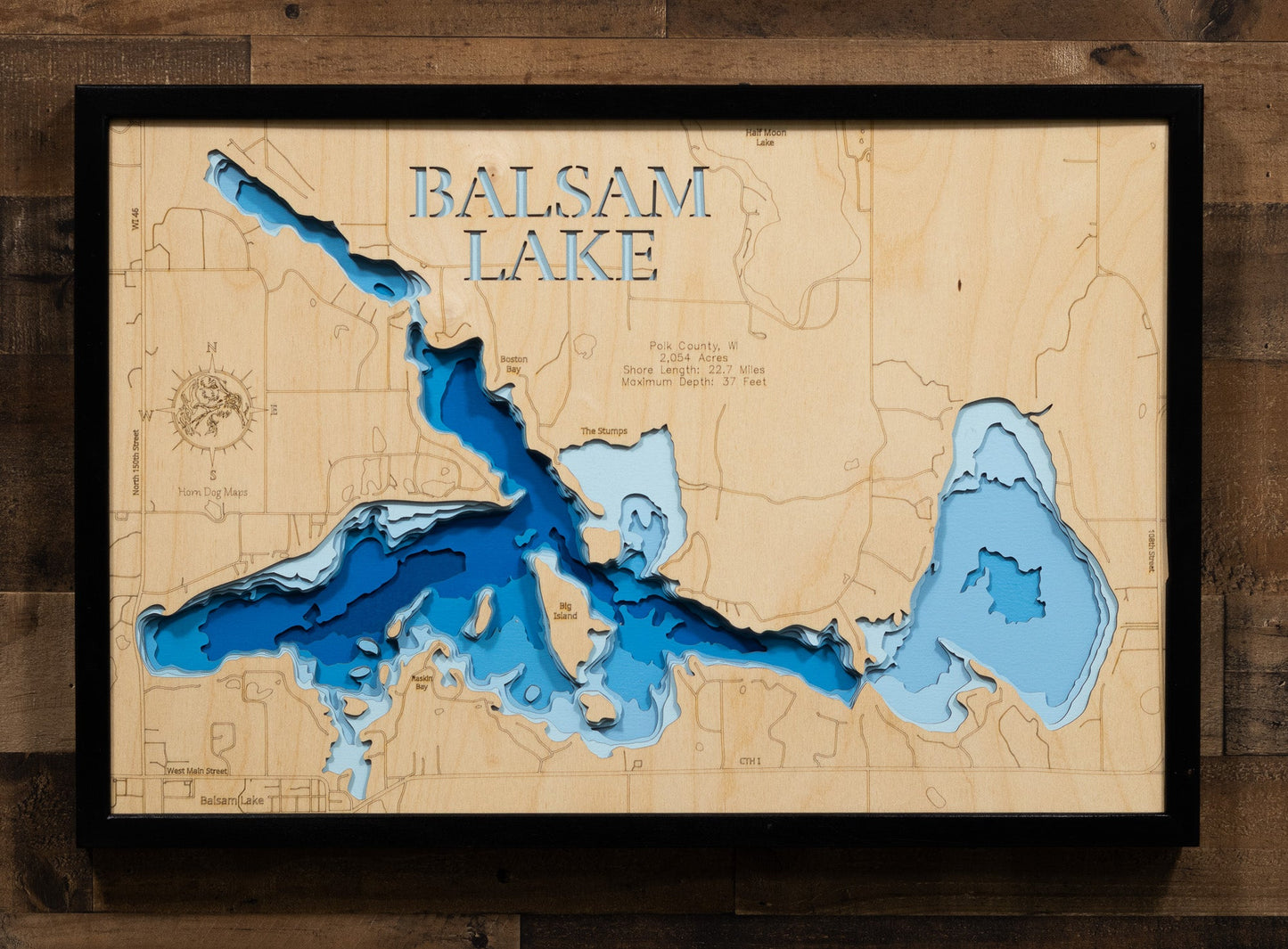 Balsam Lake in Polk County, Wisconsin