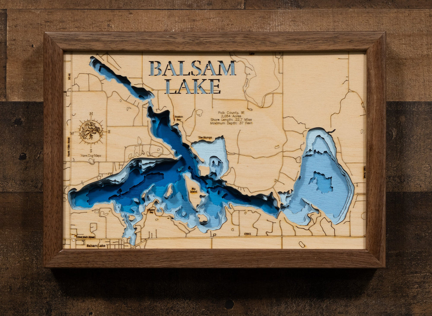 Balsam Lake in Polk County, Wisconsin