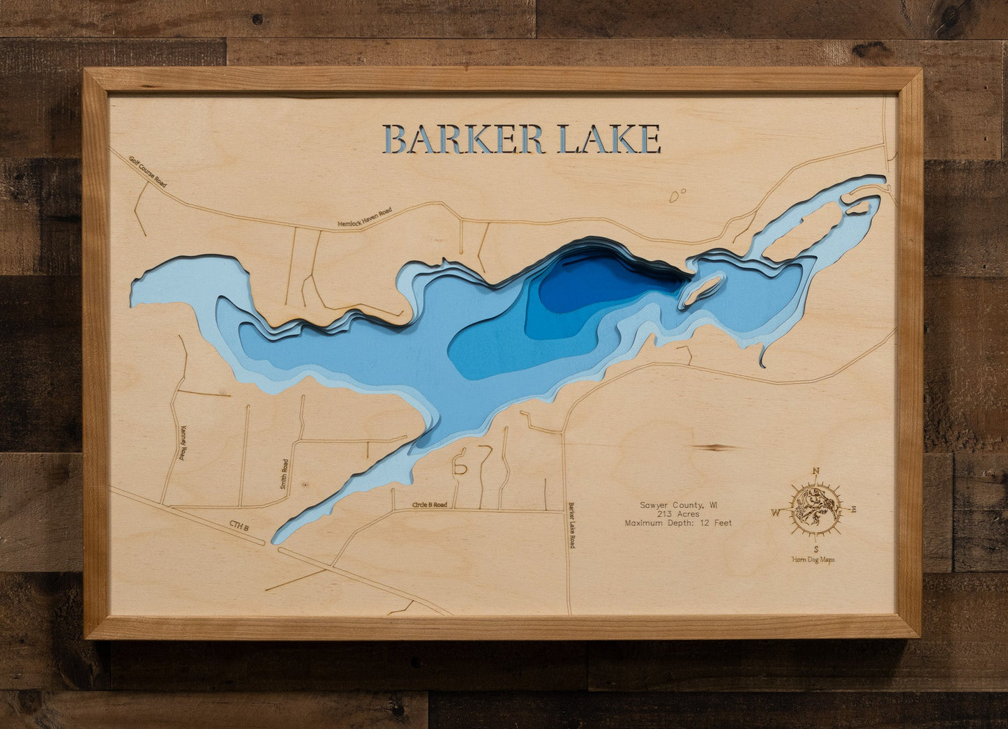 Barker Lake in Sawyer County, Wisconsin
