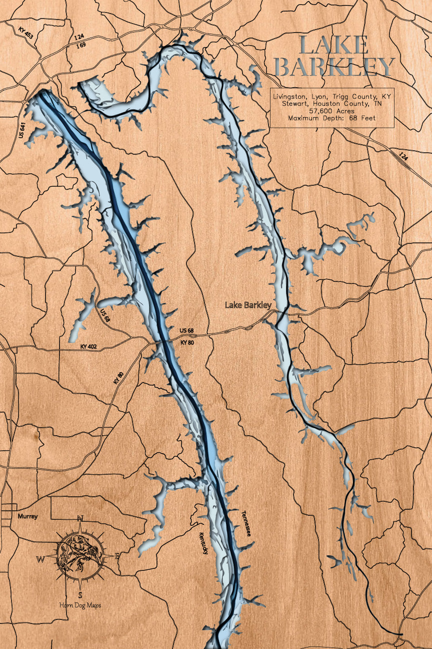 Lake Barkley in Livingston, Lyon, Trigg Counties, KY Stewart, Houston Counties, Tennessee