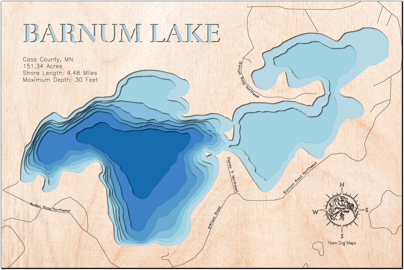 Barnum Lake in Cass County, Minnesota