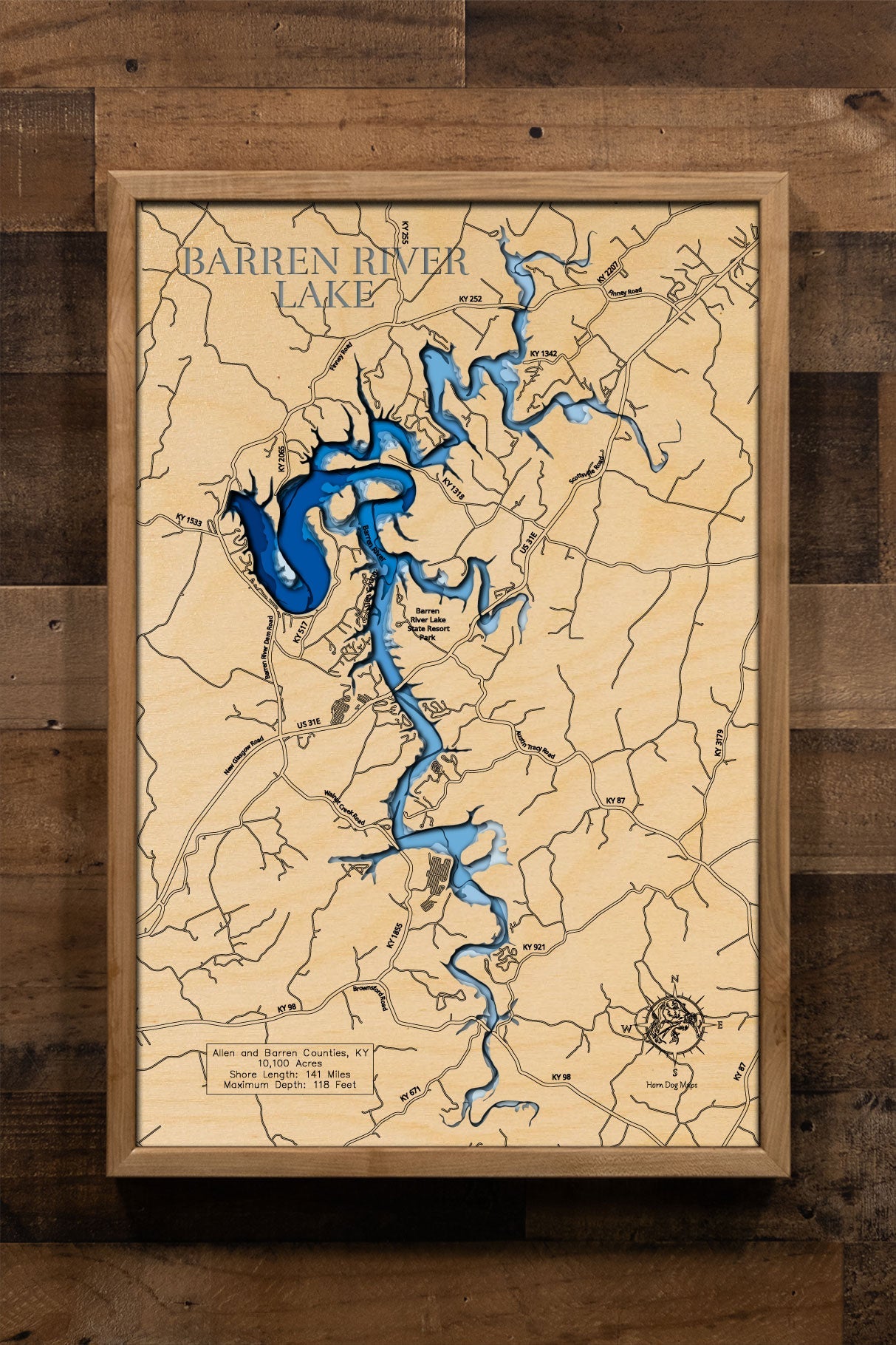 Barren River Lake in Allen and Barren Counties, Kentucky