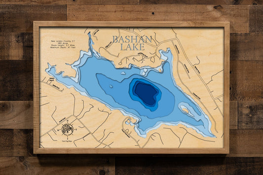 Bashan Lake in New London County, Connecticut