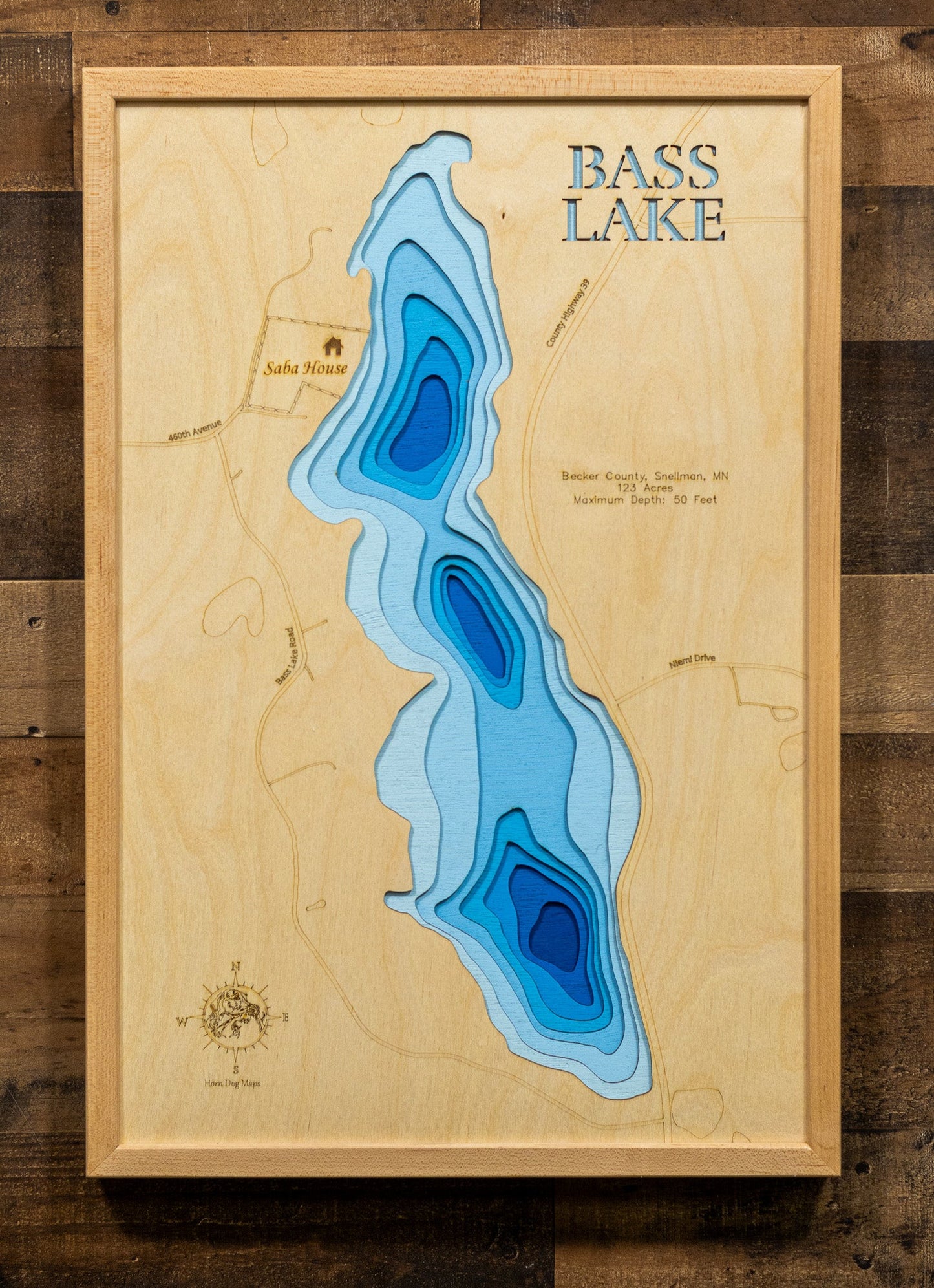 Bass Lake in Becker County, Minnesota