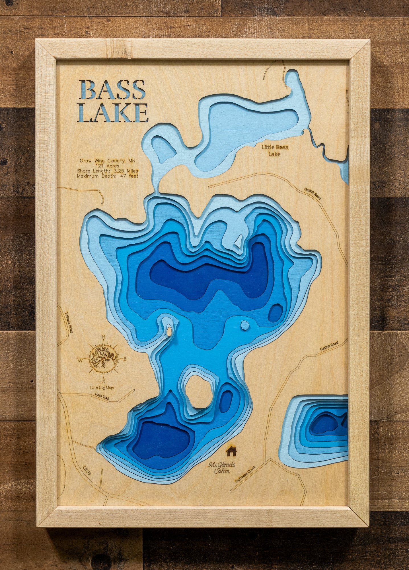 Bass Lake in Crow Wing County, Minnesota