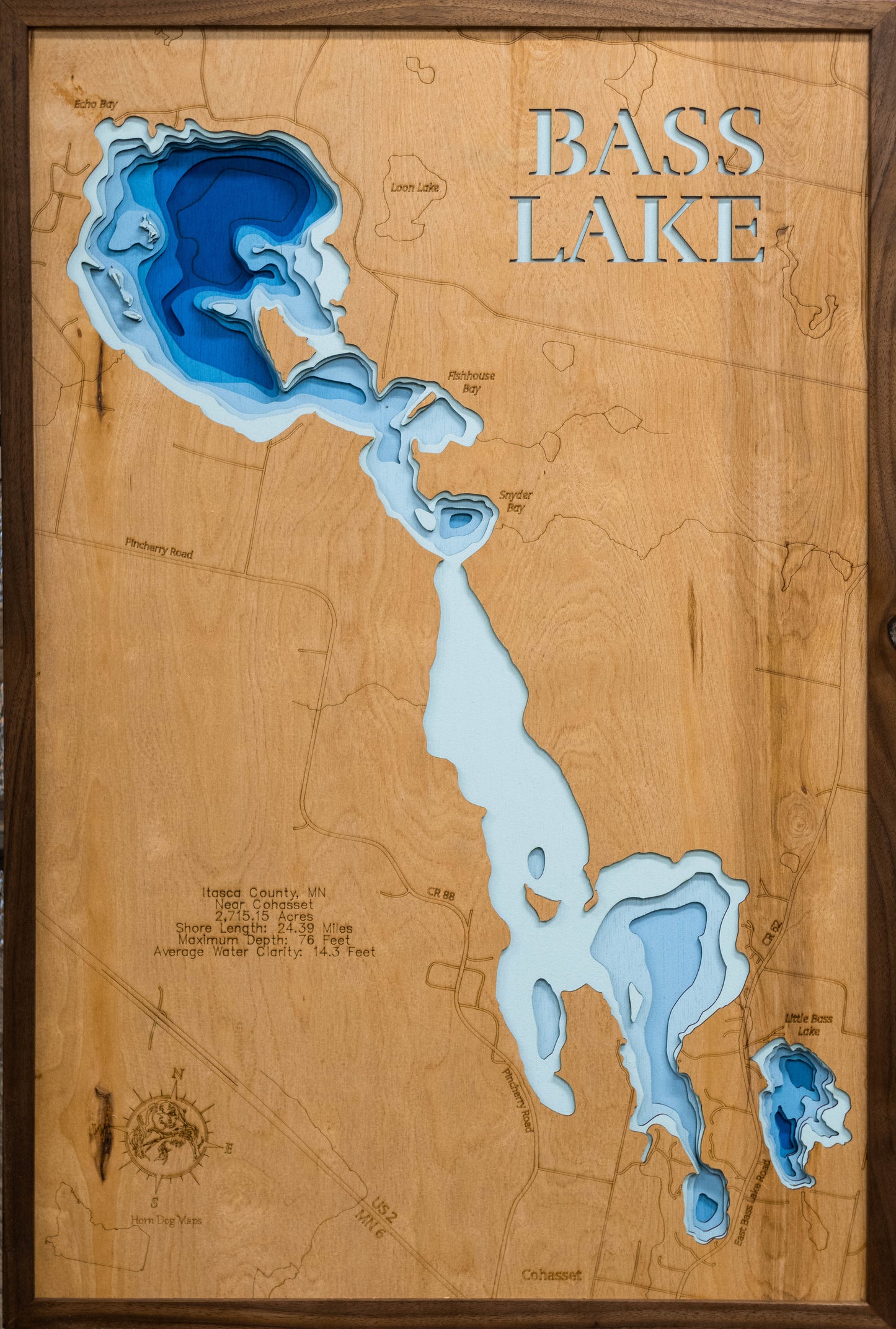 Bass Lake in Itasca County, Minnesota