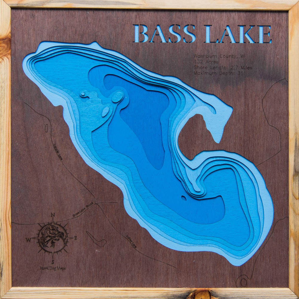 Bass Lake in Washburn County, Wisconsin