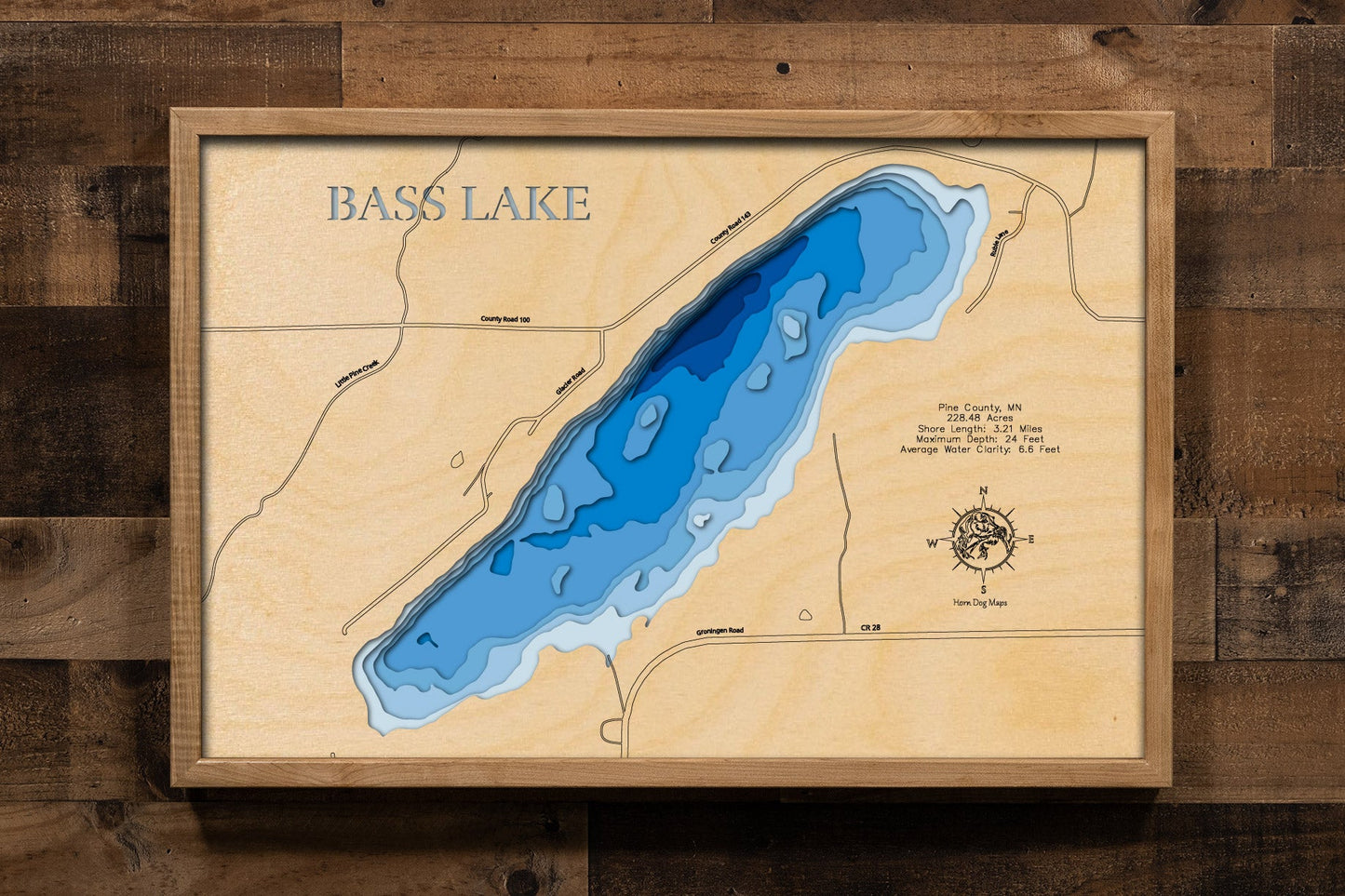 Bass Lake in Pine County, Minnesota