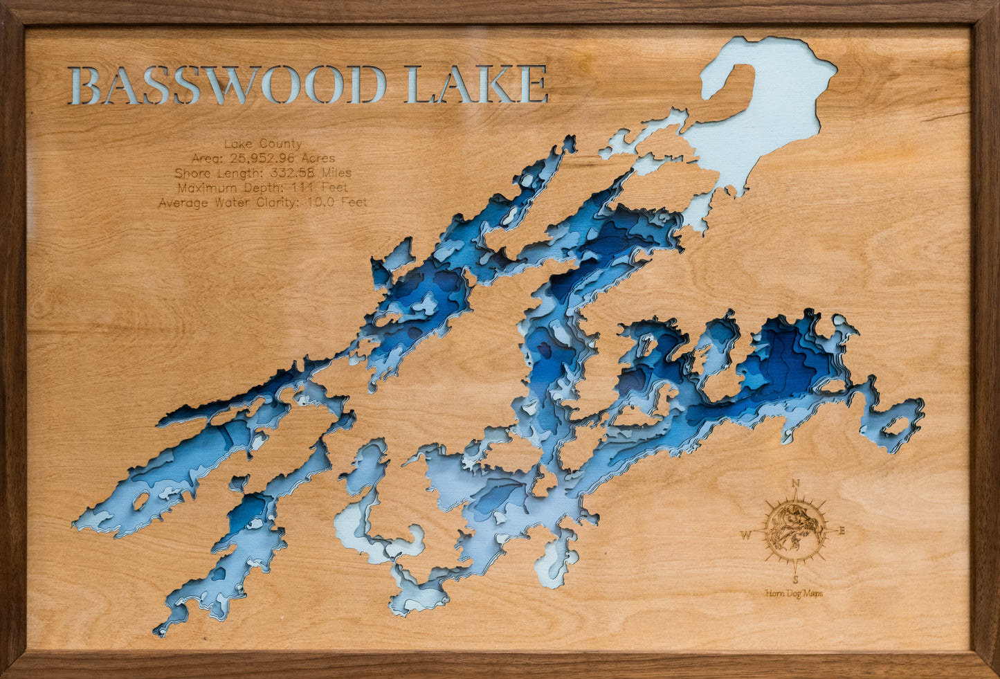 Basswood Lake in Lake County, MN and Ontario, Canada