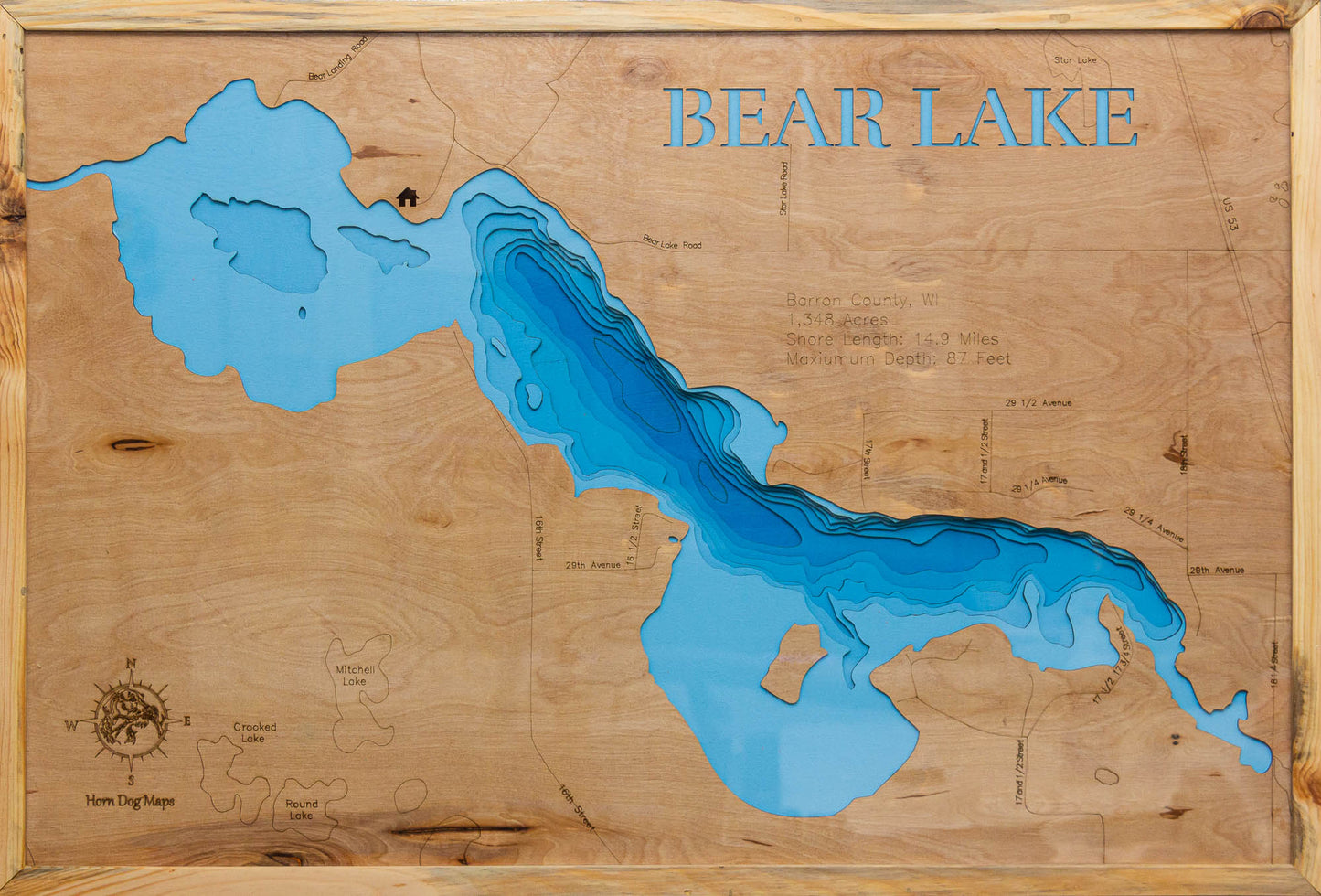 Bear Lake in Barron County, Wisconsin