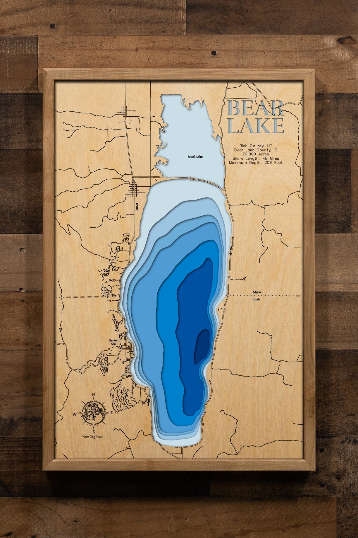 Bear Lake in Rich County, Utah and Bear Lake County, Idaho