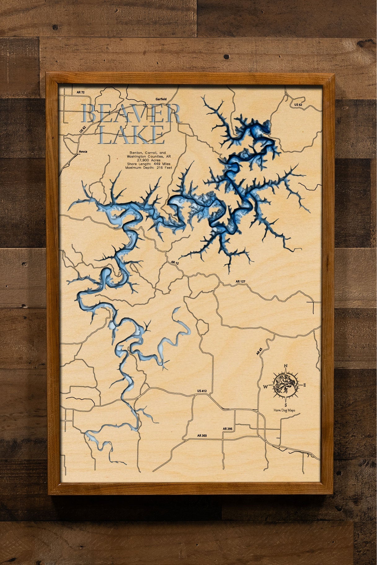 Beaver Lake in Benton, Carroll, Washington Counties, Arkansas