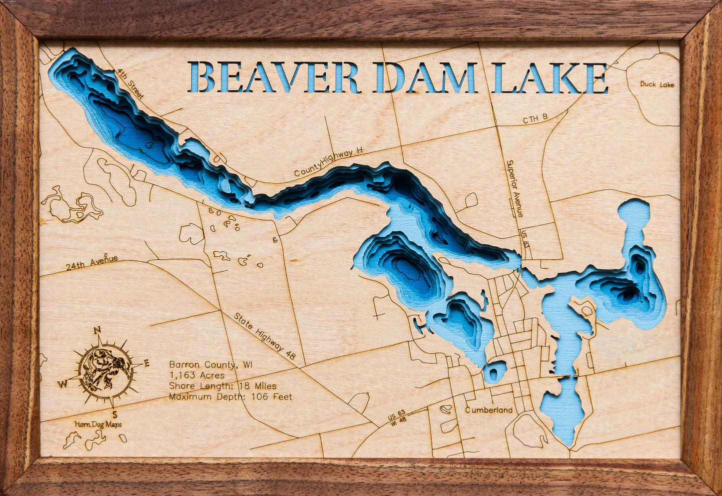 Beaver Dam Lake in Barron County, Wisconsin