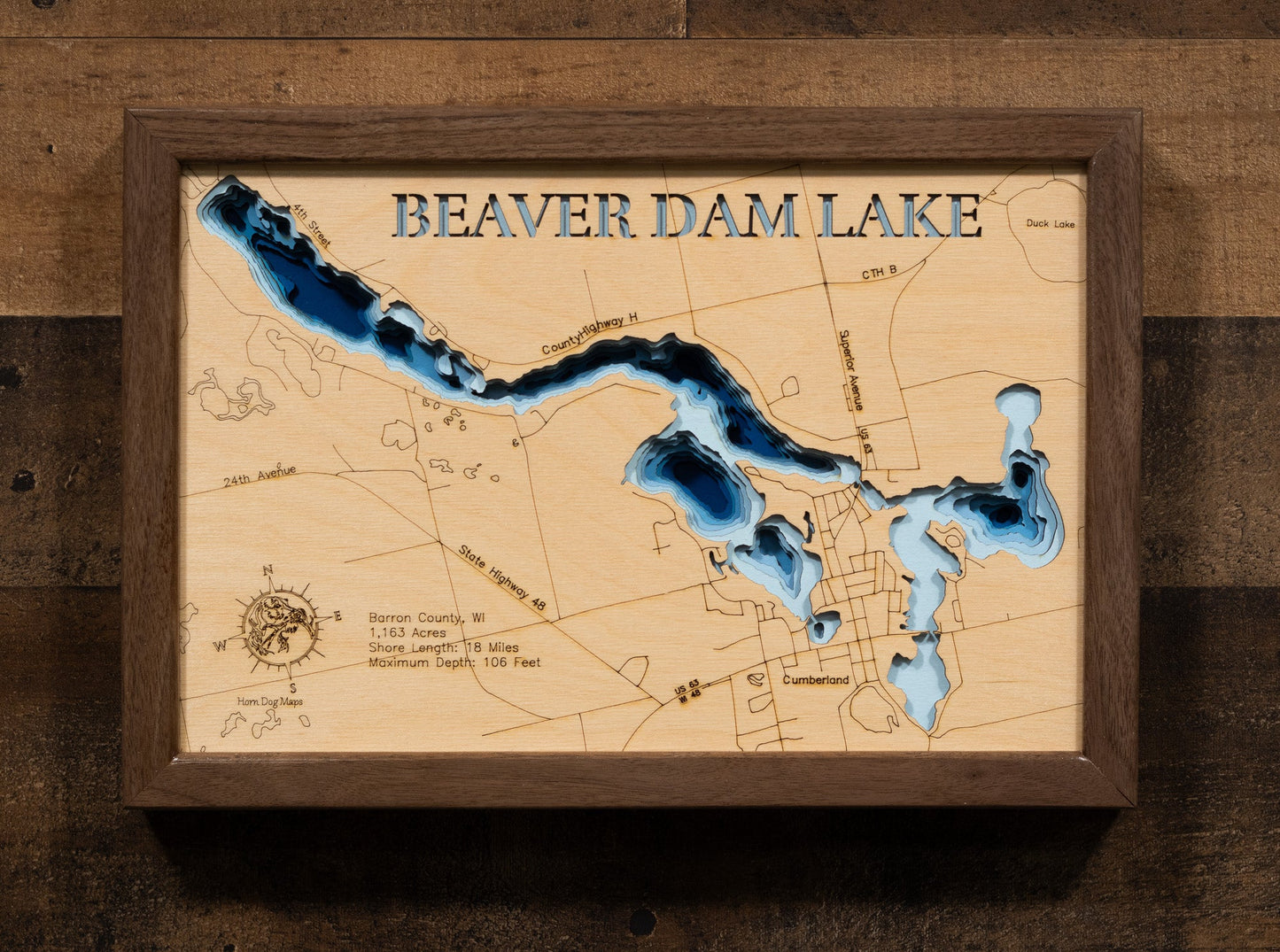 Beaver Dam Lake in Barron County, Wisconsin