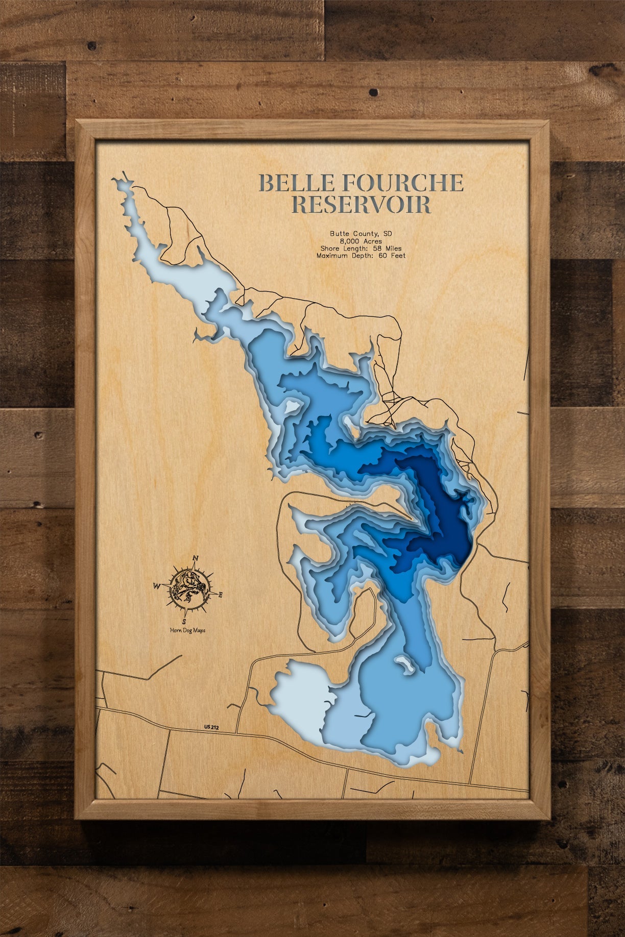 Belle Fourche Reservoir in Butte County, South Dakota
