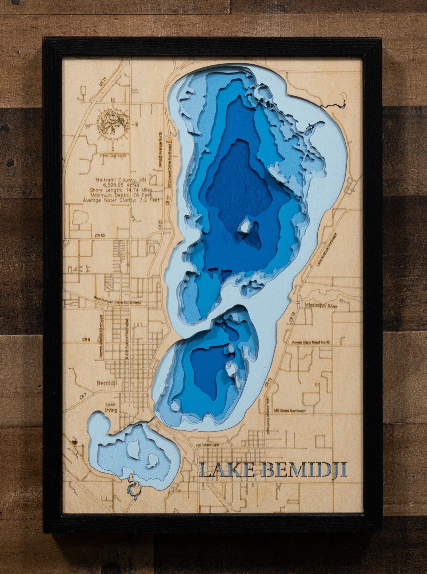Lake Bemidji in Beltrami County, Minnesota