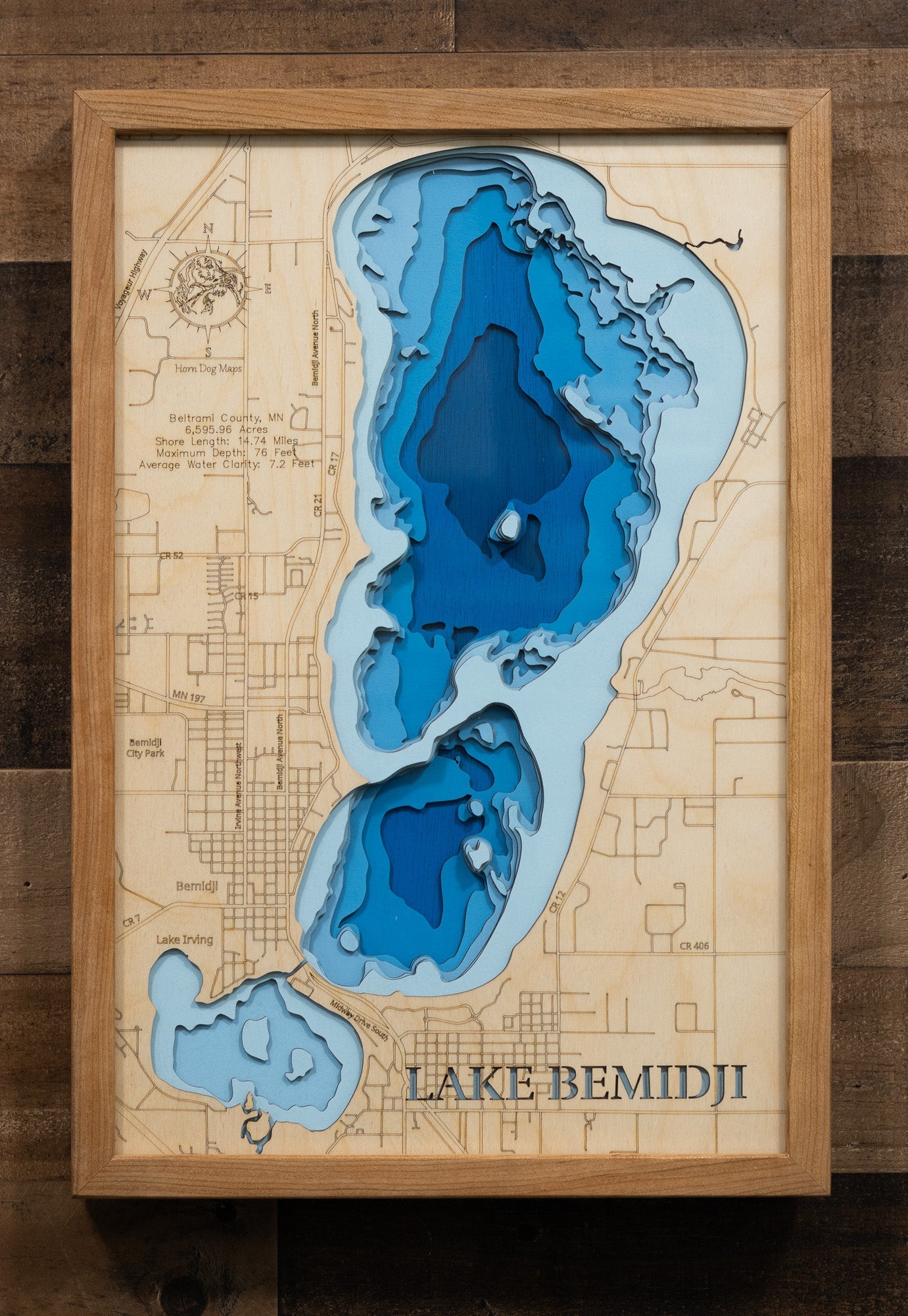 Lake Bemidji in Beltrami County, Minnesota