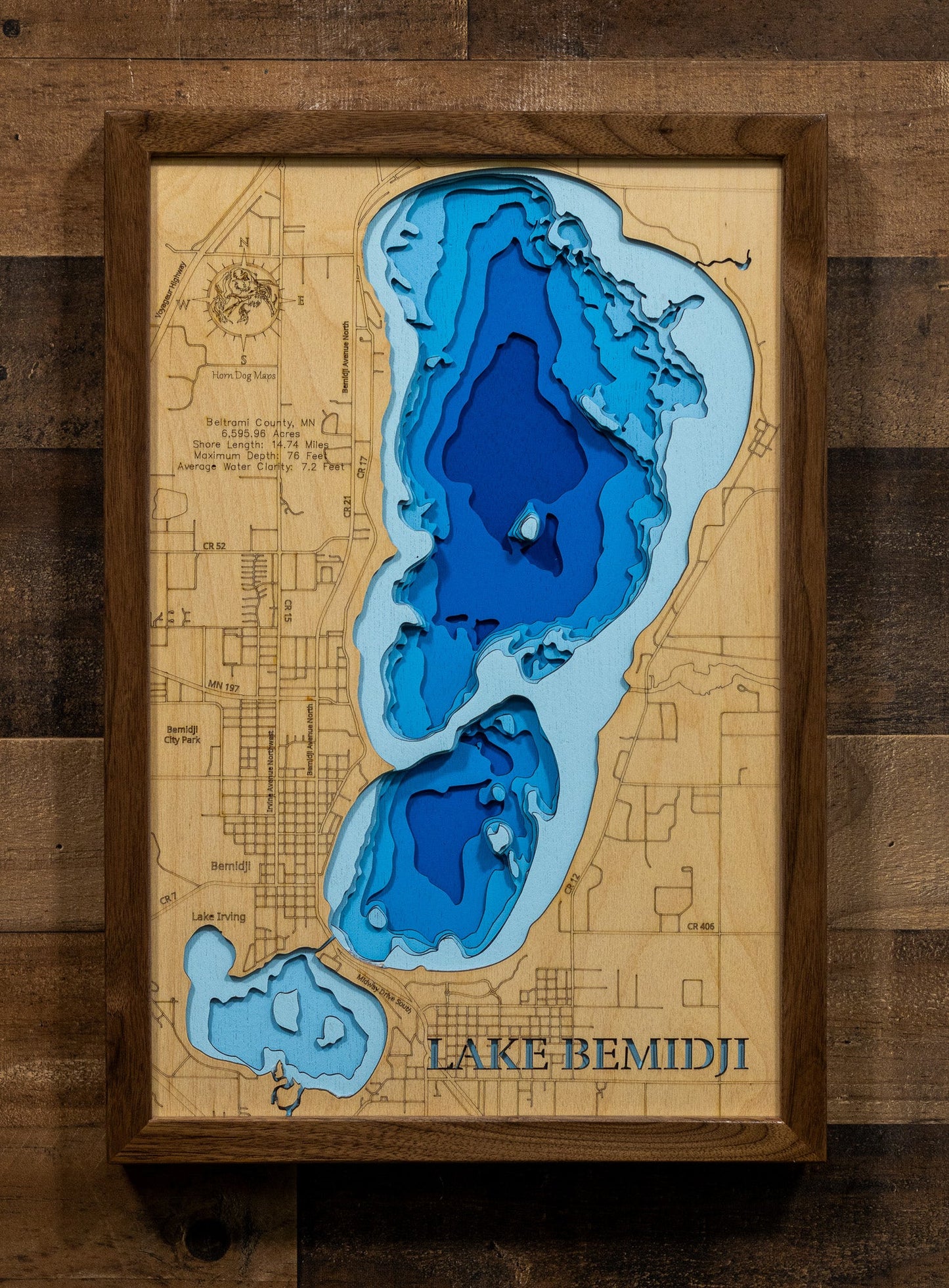 Lake Bemidji in Beltrami County, Minnesota