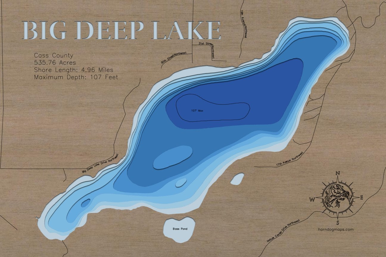 Big Deep Lake in Cass County, Minnesota