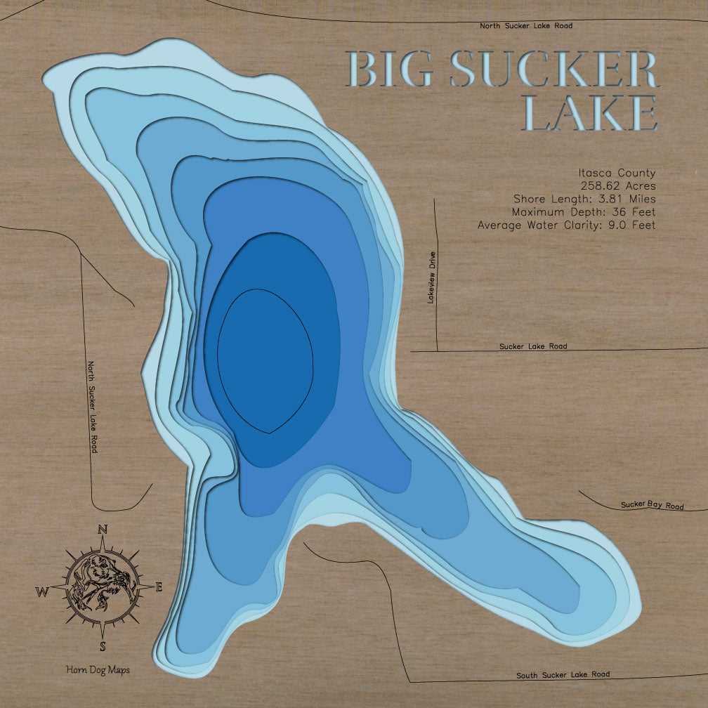 Big Sucker Lake in Itasca County, Minnesota