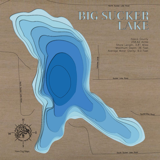 Big Sucker Lake in Itasca County, Minnesota