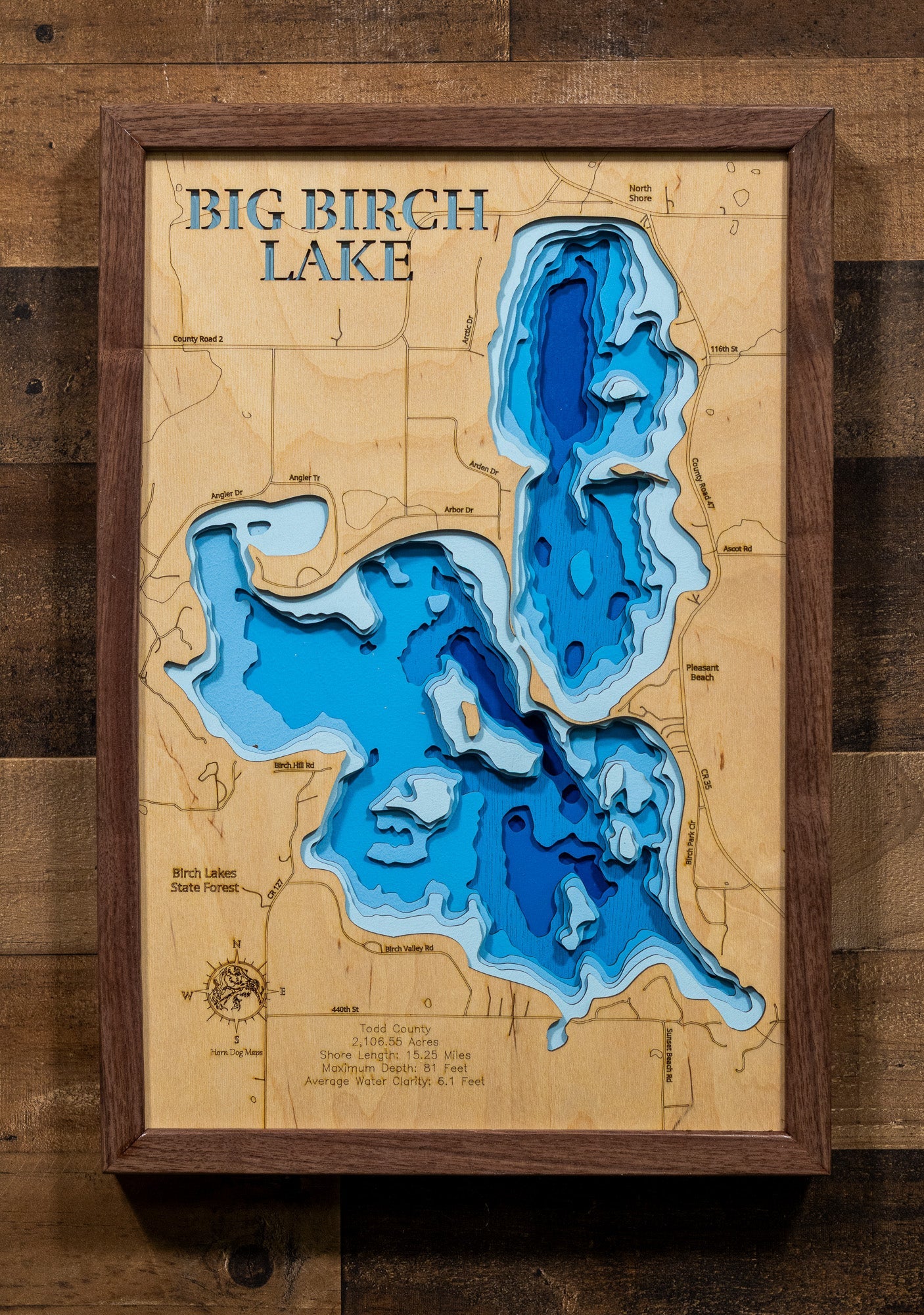 Big Birch Lake in Todd County, Minnesota