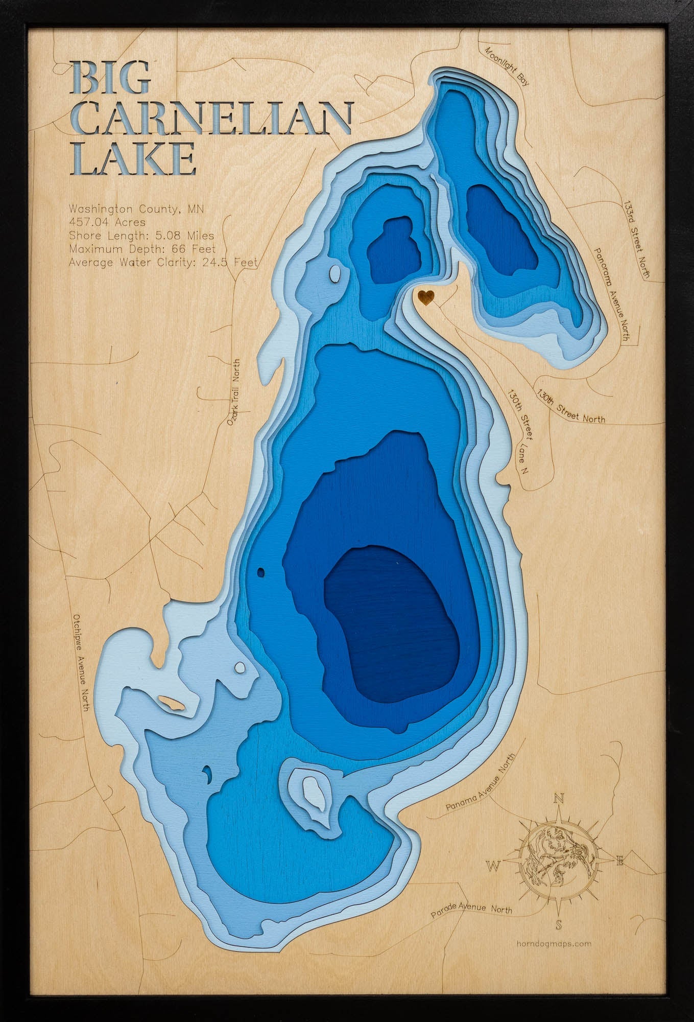 Big Carnelian Lake in Washington County, Minnesota