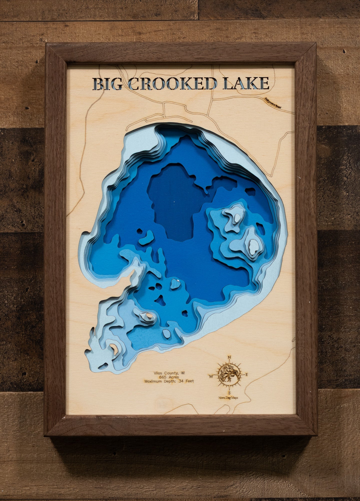Big Crooked Lake in Vilas County, WI near Boulder Junction