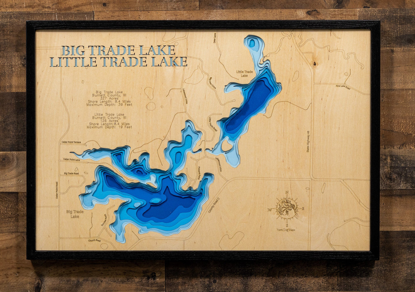 Big Trade Lake in Burnett County, Wisconsin