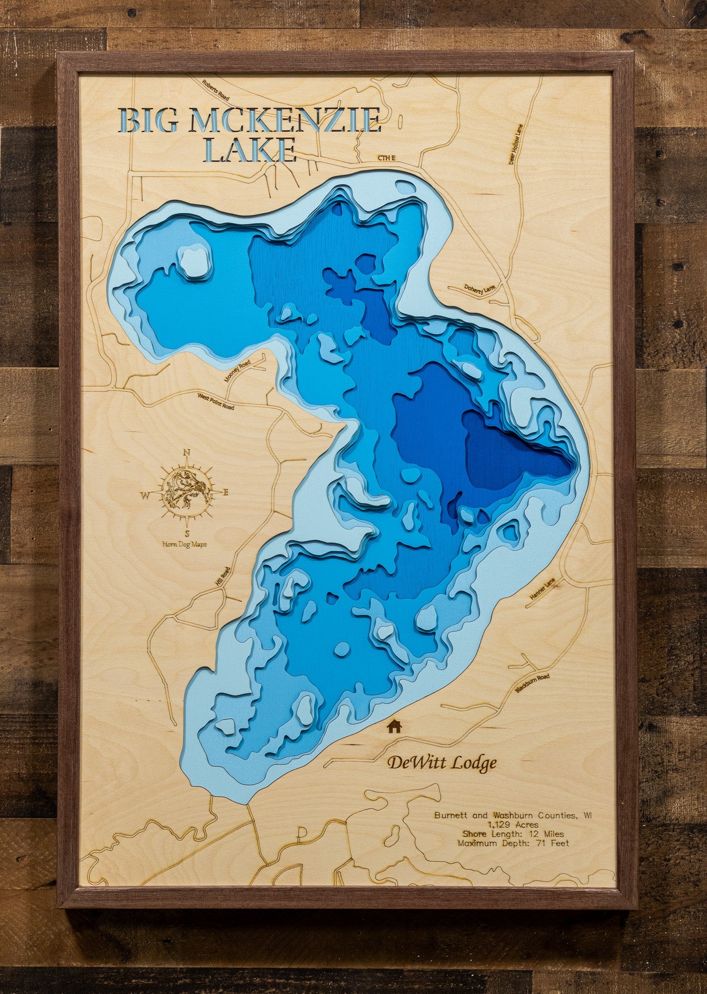 Big McKenzie Lake in Burnett and Washburn Counties, Wisconsin