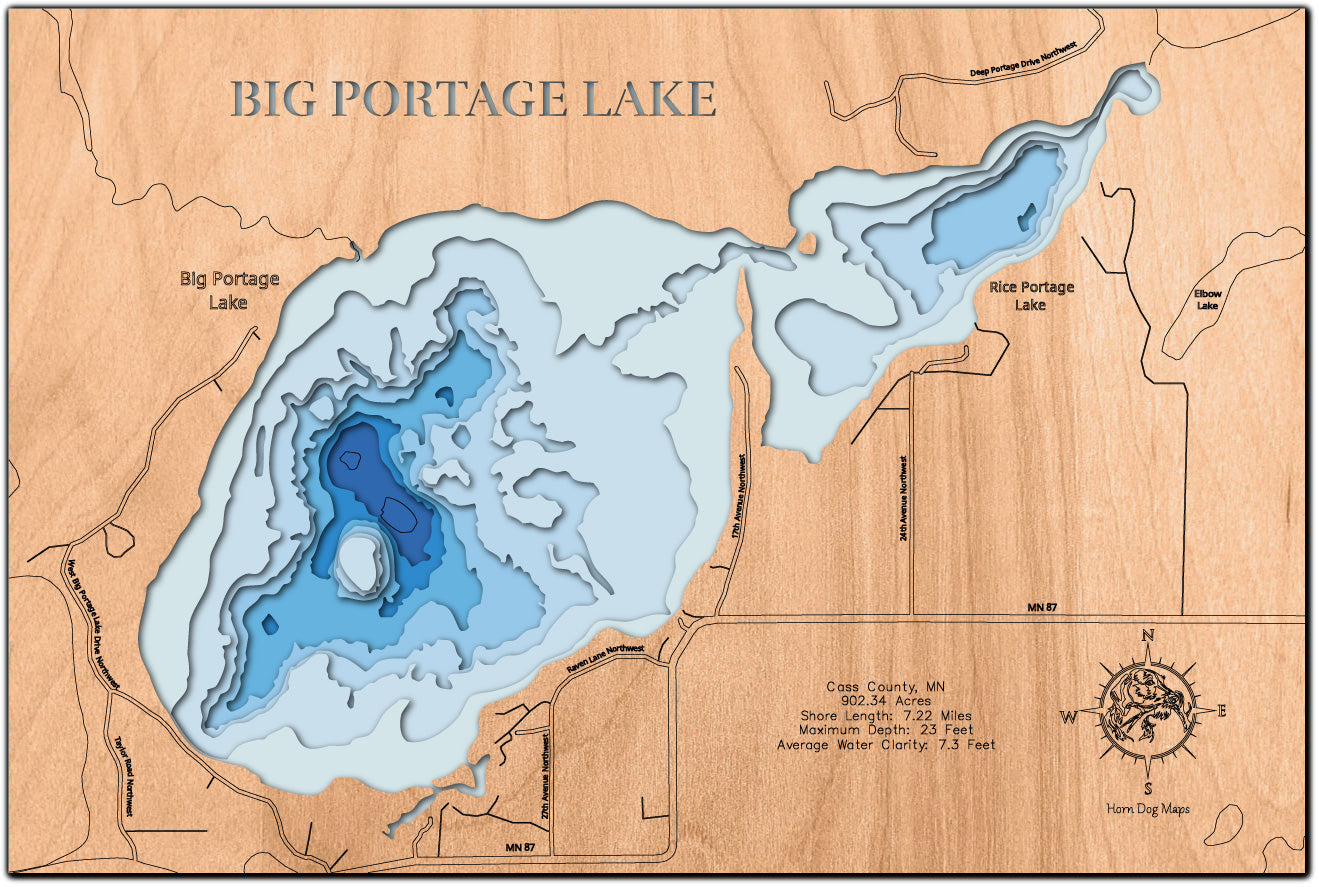 Big Portage Lake in Cass County, Minnesota