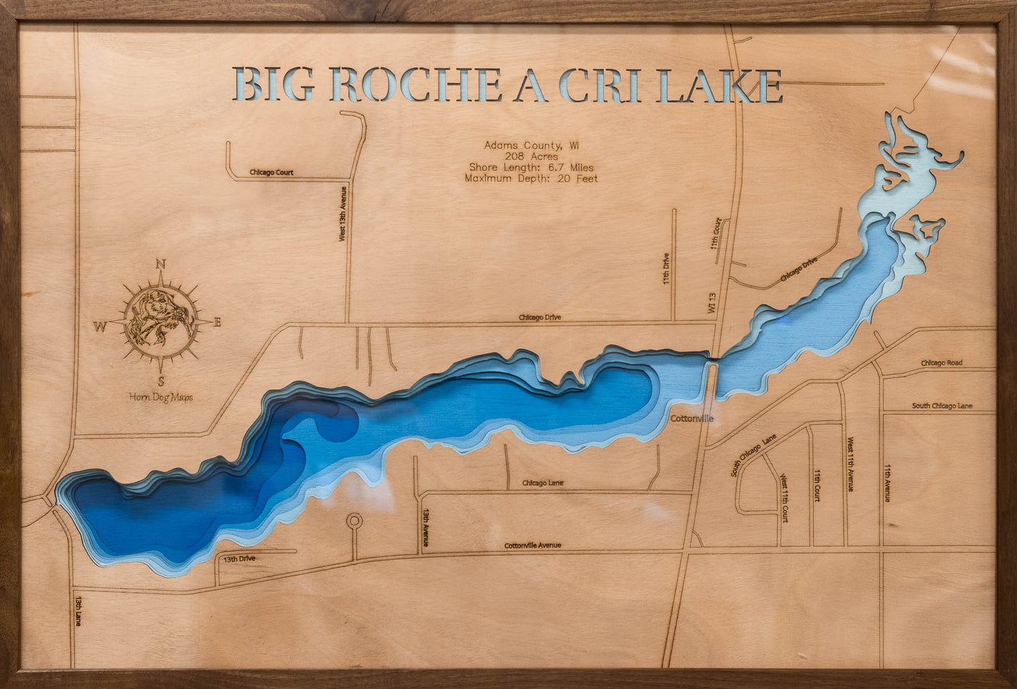 Big Roche a Cri Lake in Adams County, Wisconsin