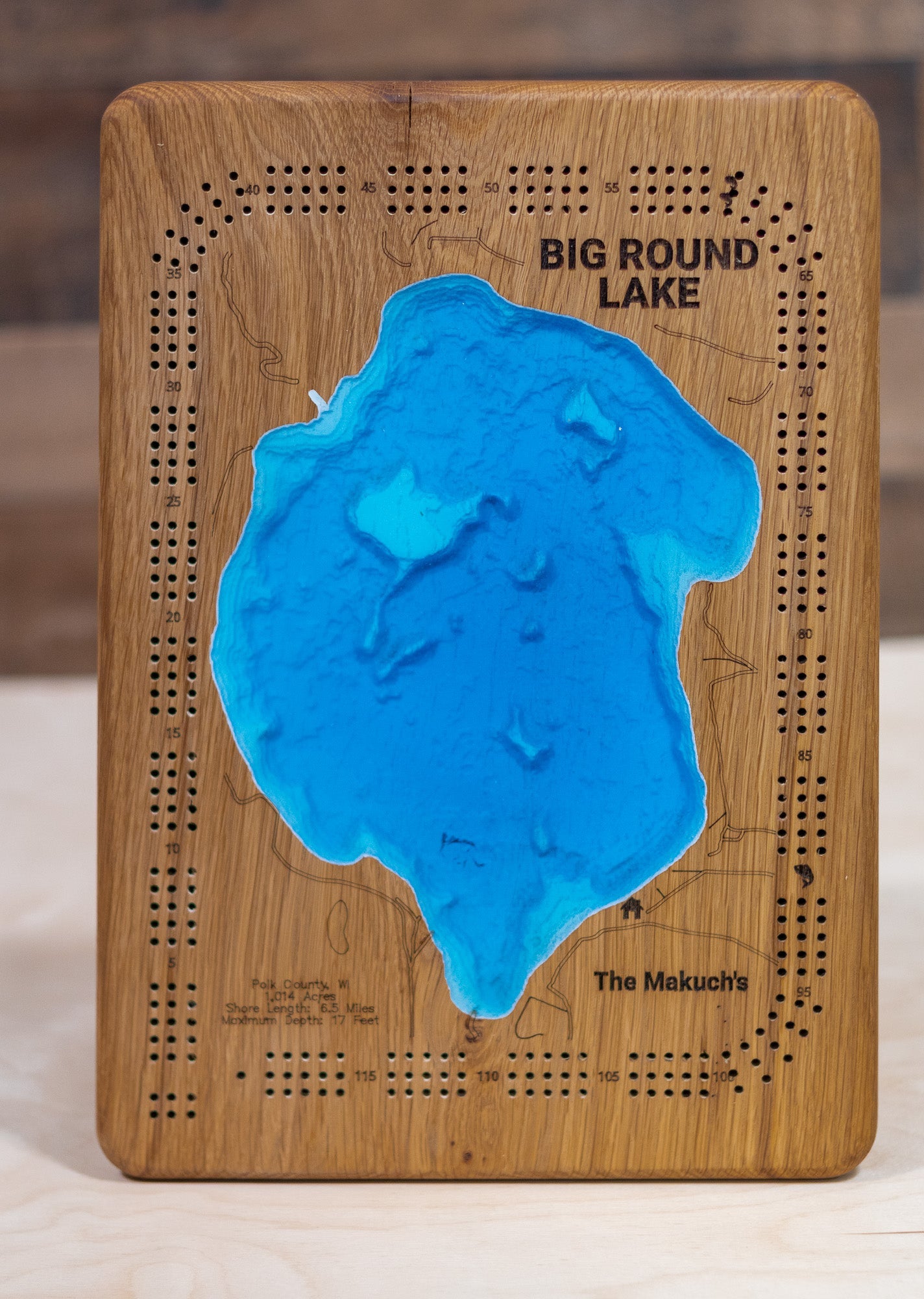 Big Round Lake in Polk County, Wisconsin
