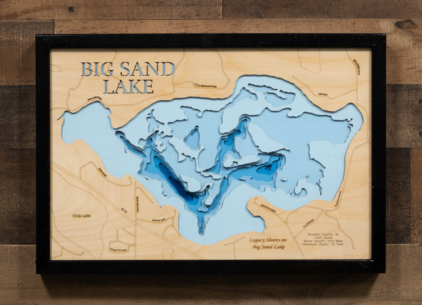 Big Sand Lake in Burnett County, Wisconsin