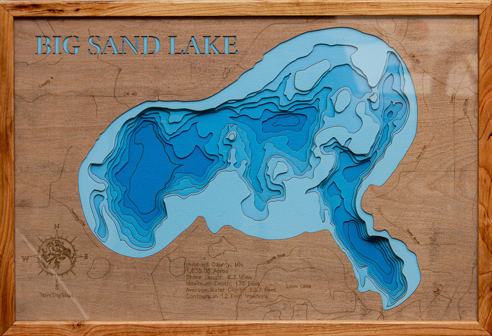Big Sand Lake in Hubbard County, Minnesota