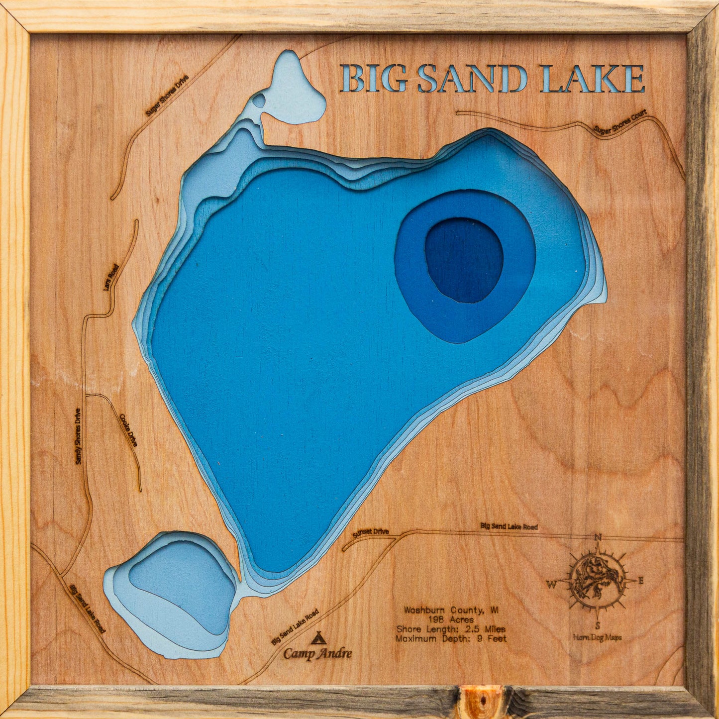 Sand Lake in Washburn County, Wisconsin