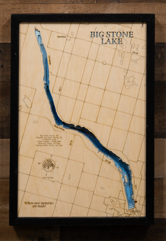 Big Stone Lake in Big Stone County, MN and Roberts and Grant Counties, South Dakota