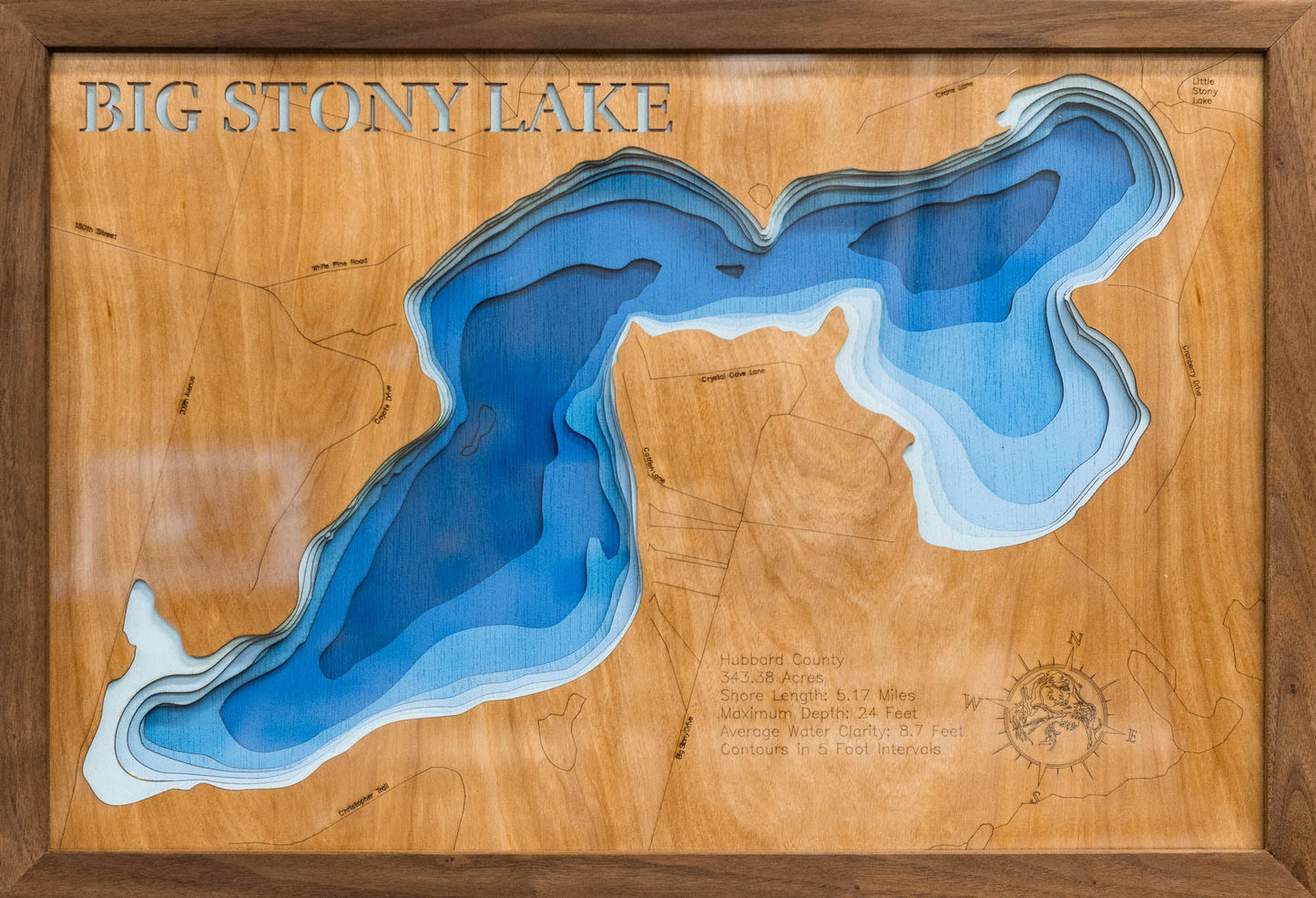 Big Stony Lake in Hubbard County Minnesota