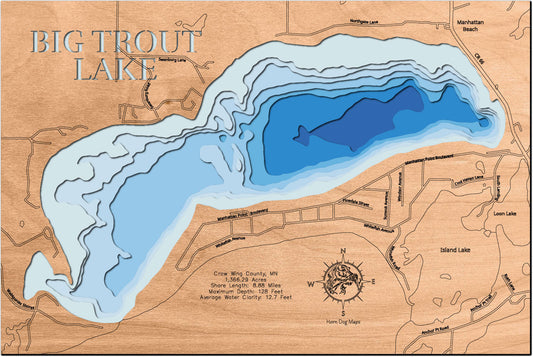 Big Trout Lake in Crow Wing County, Minnesota