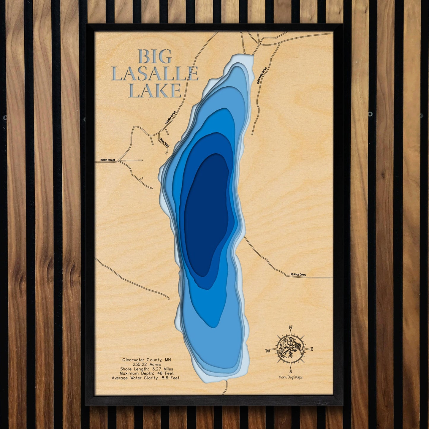 Big LaSalle Lake in Clearwater County, Minnesota