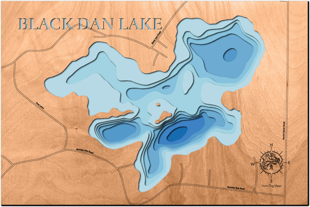 Black Dan Lake in Sawyer County, Wisconsin