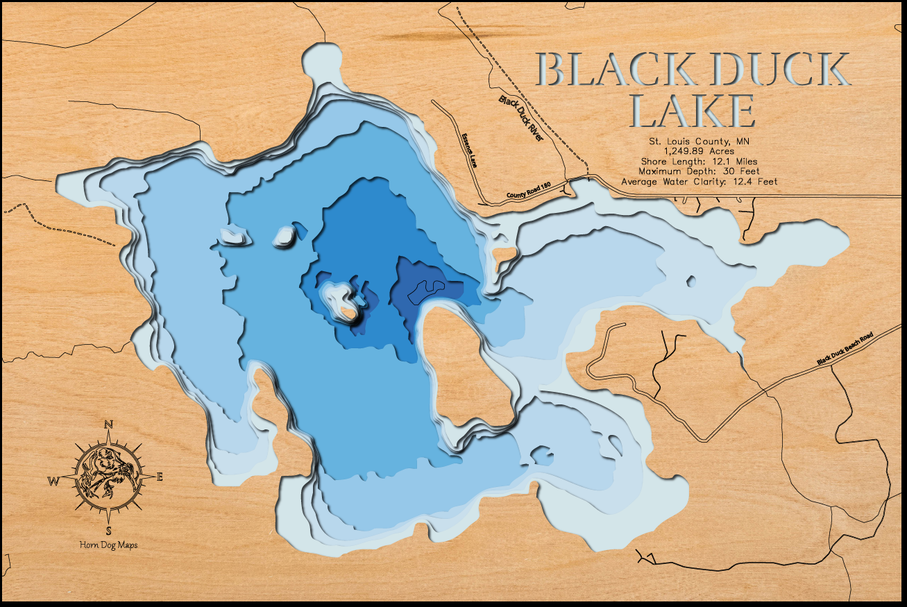 Black Duck Lake in St. Louis County, Minnesota