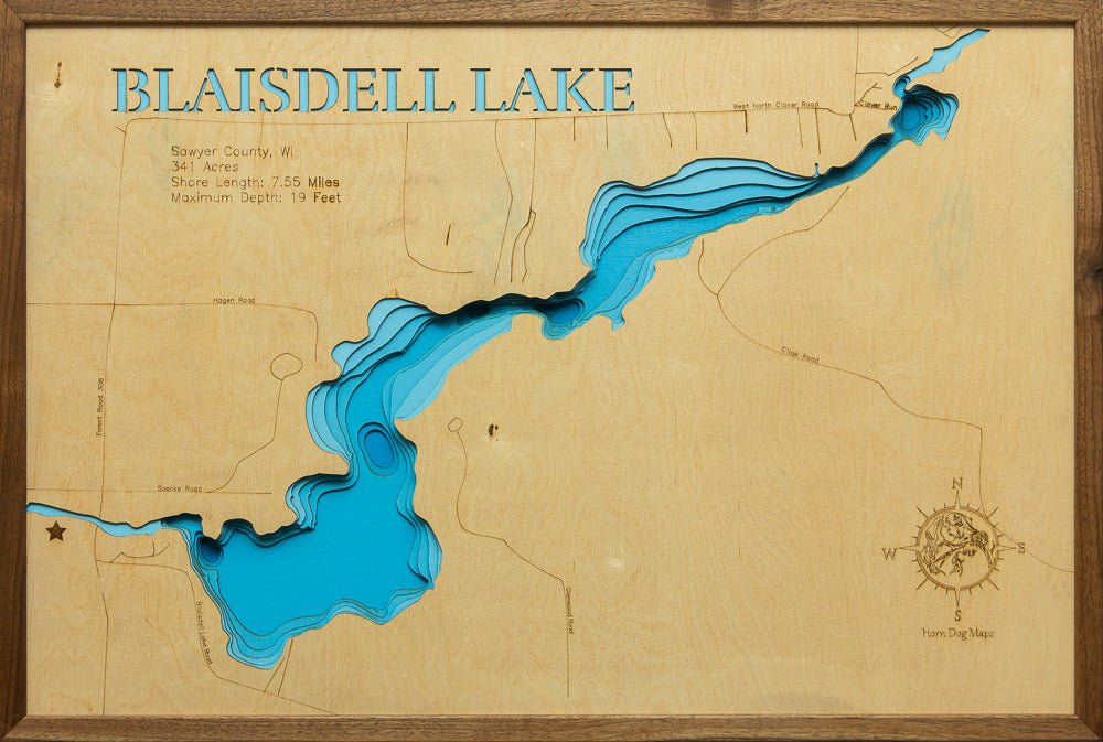 Blaisdell Lake in Sawyer County, Wisconsin