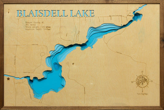 Blaisdell Lake in Sawyer County, Wisconsin