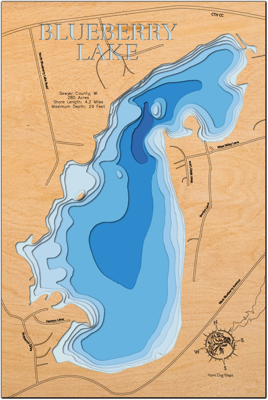 Blueberry Lake in Sawyer County, Wisconsin